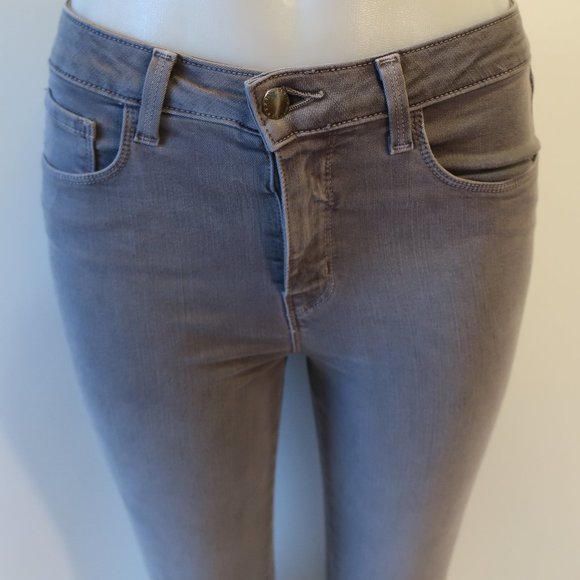 NWT Womens L'Agence Gris Gray Margot High Rise Skinny Jeans 28 * - Picture 5 of 10